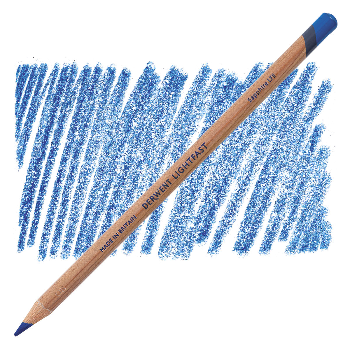 Derwent Lightfast Colored Pencil - Sapphire pencil and swatch