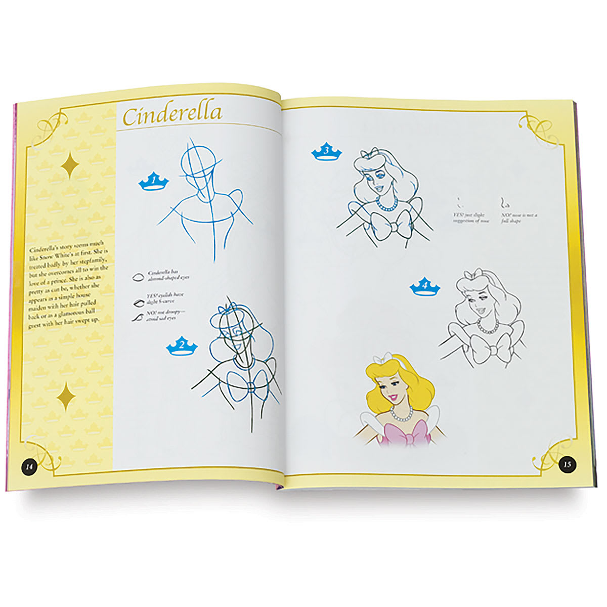 Learn to Draw Disney: Favorite Princesses - Steps to draw Cinderella