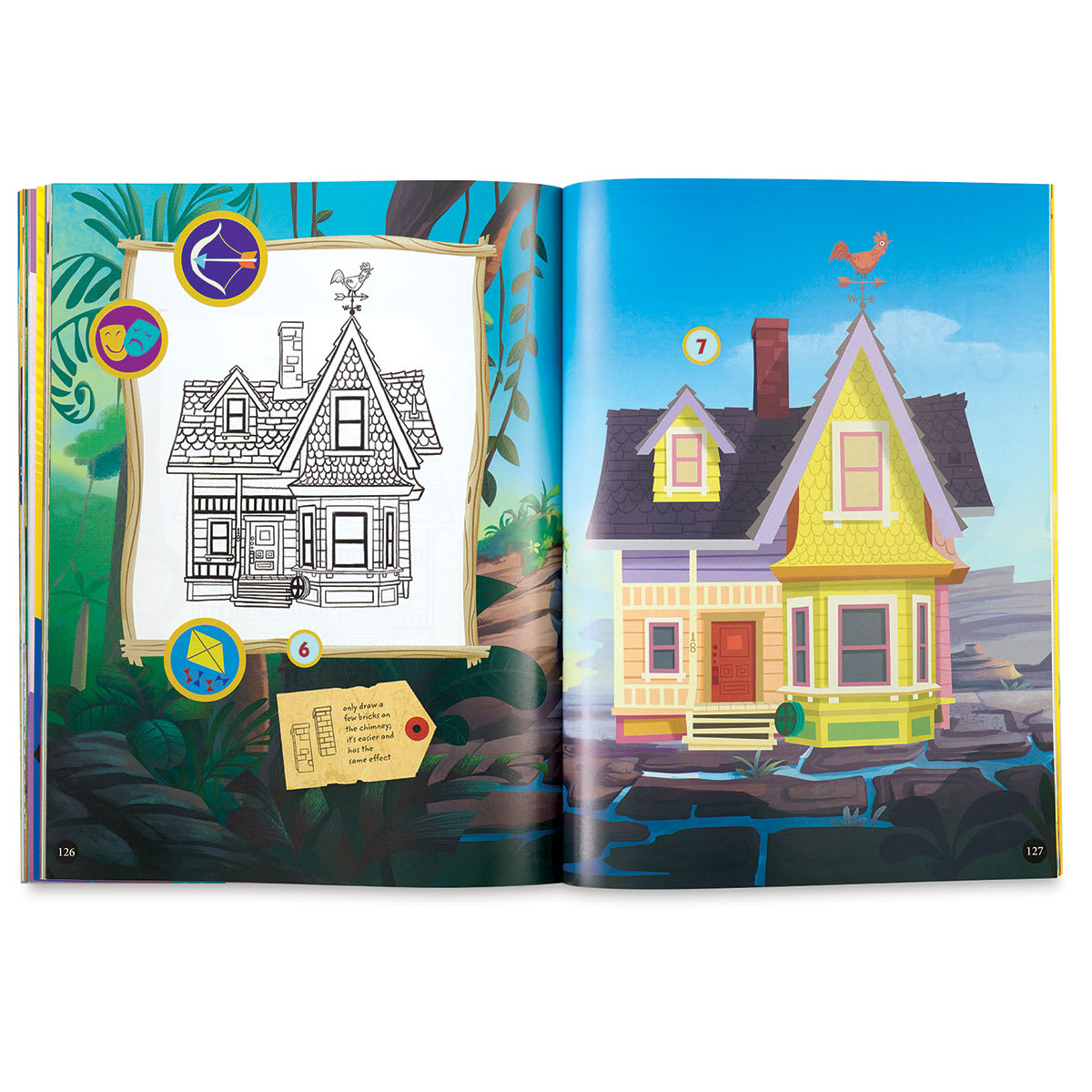 Learn to Draw Your Favorite Disney Pixar Characters - Hints to draw a house