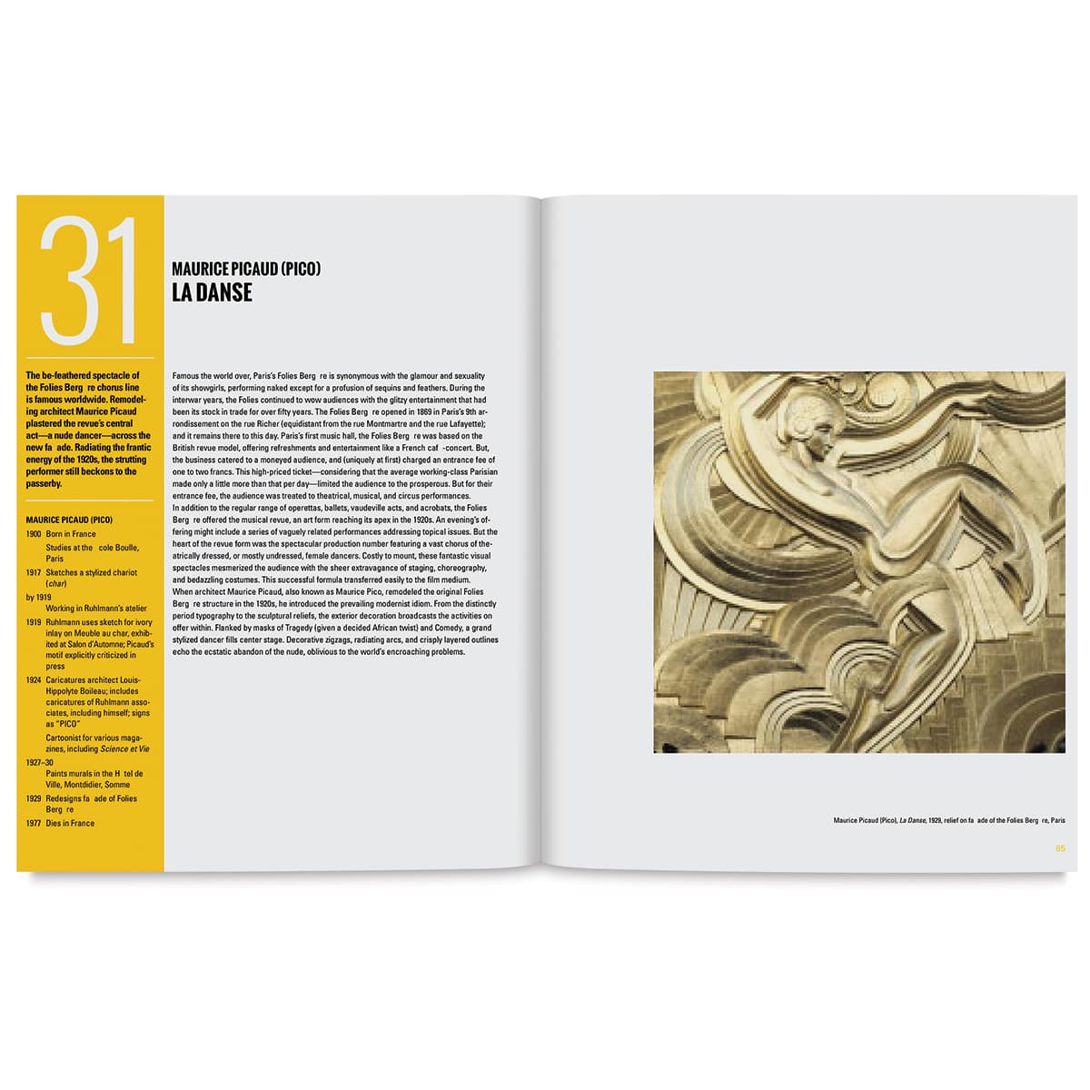 Art Deco: 50 Works of Art You Should Know - Relief from Folies Berg
