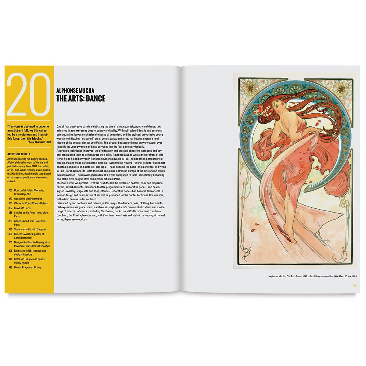 Art Nouveau: 50 Works of Art You Should Know - Spread about Alphonse Mucha

