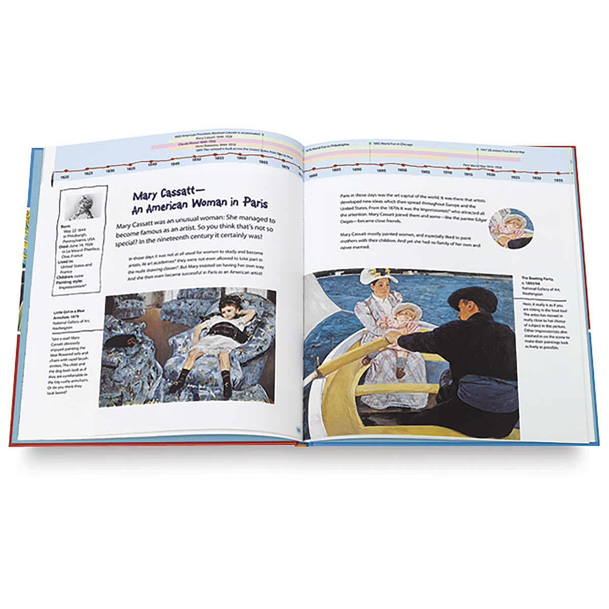 13 Artists Children Should Know - Spread about Mary Cassatt
