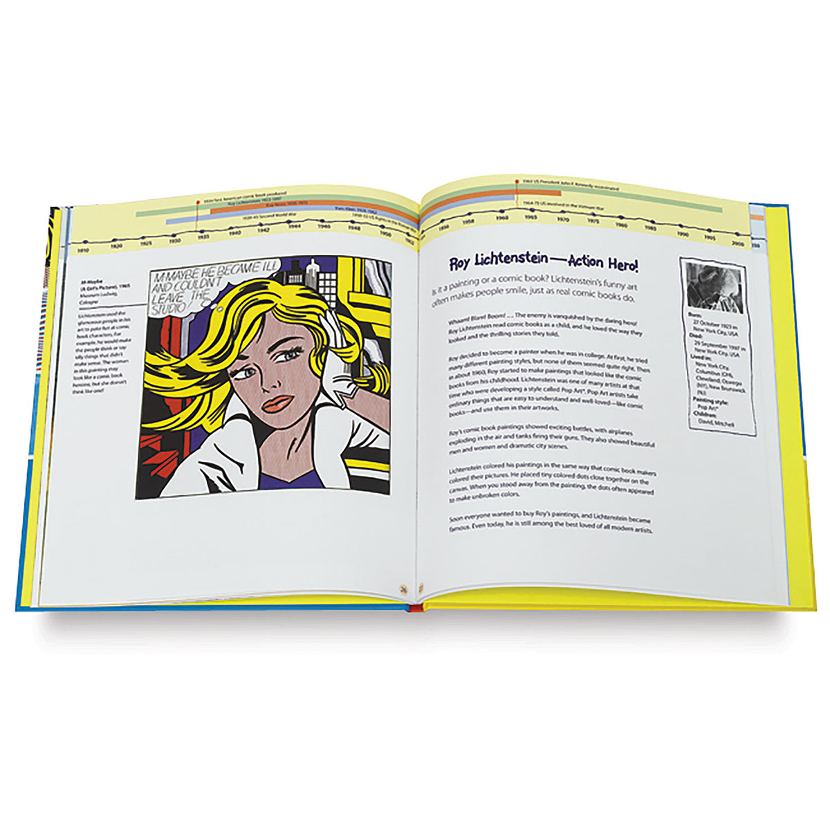 13 Modern Artists Children Should Know - Spread on Lichtenstein