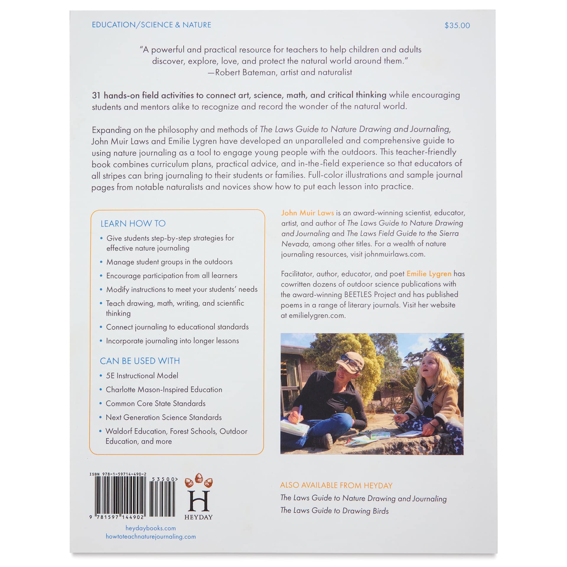 How to Teach Nature Journaling, back cover