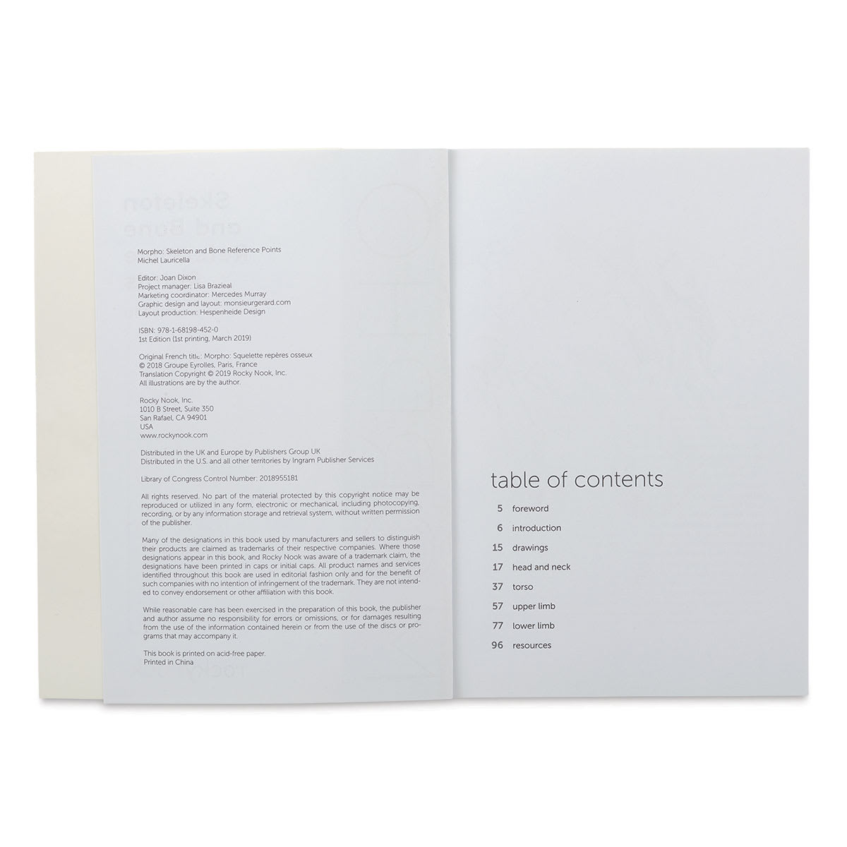 Anatomy for Artists Skeleton and Bone Reference Points - Table of Contents