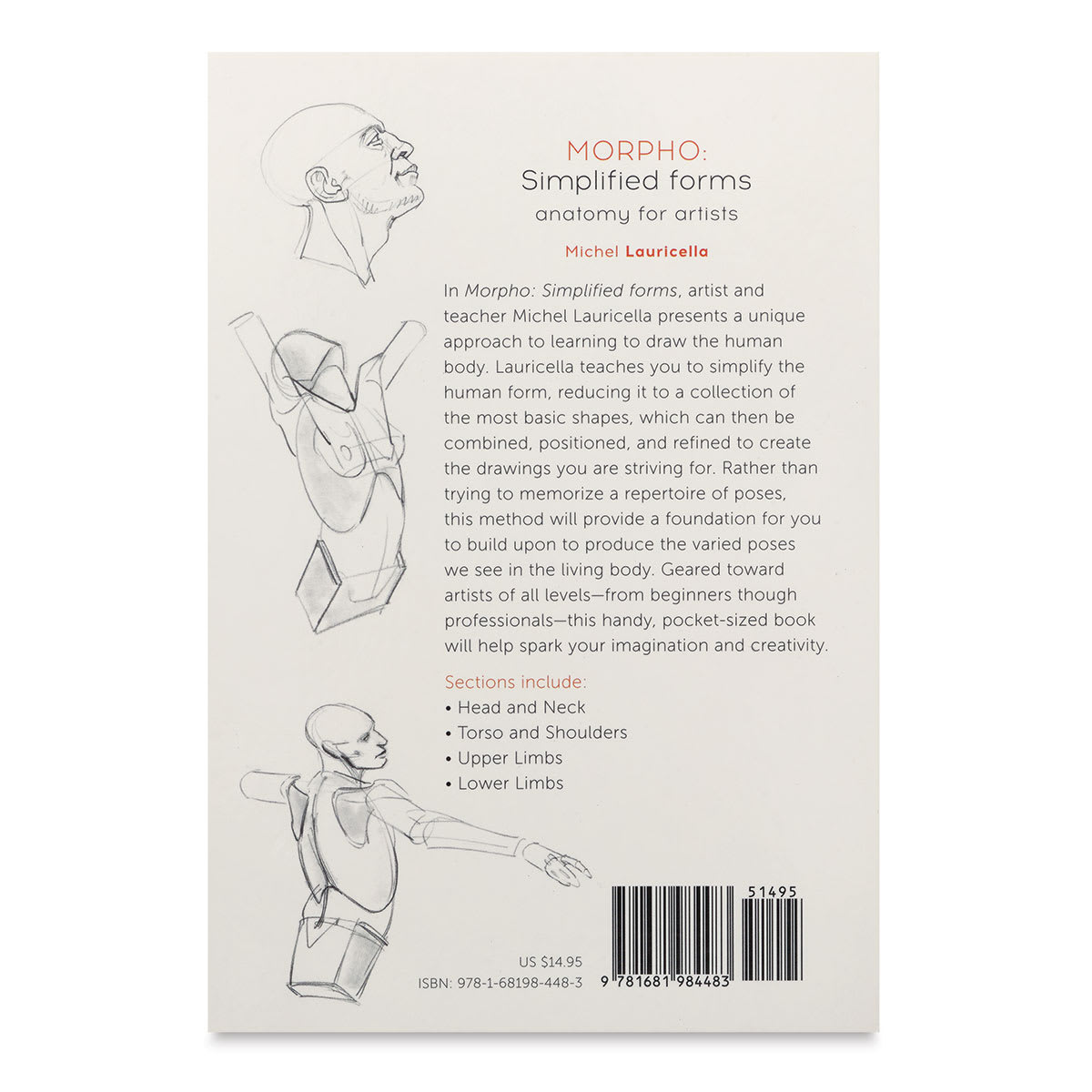 Anatomy for Artists Simplified Forms - Back cover of Book