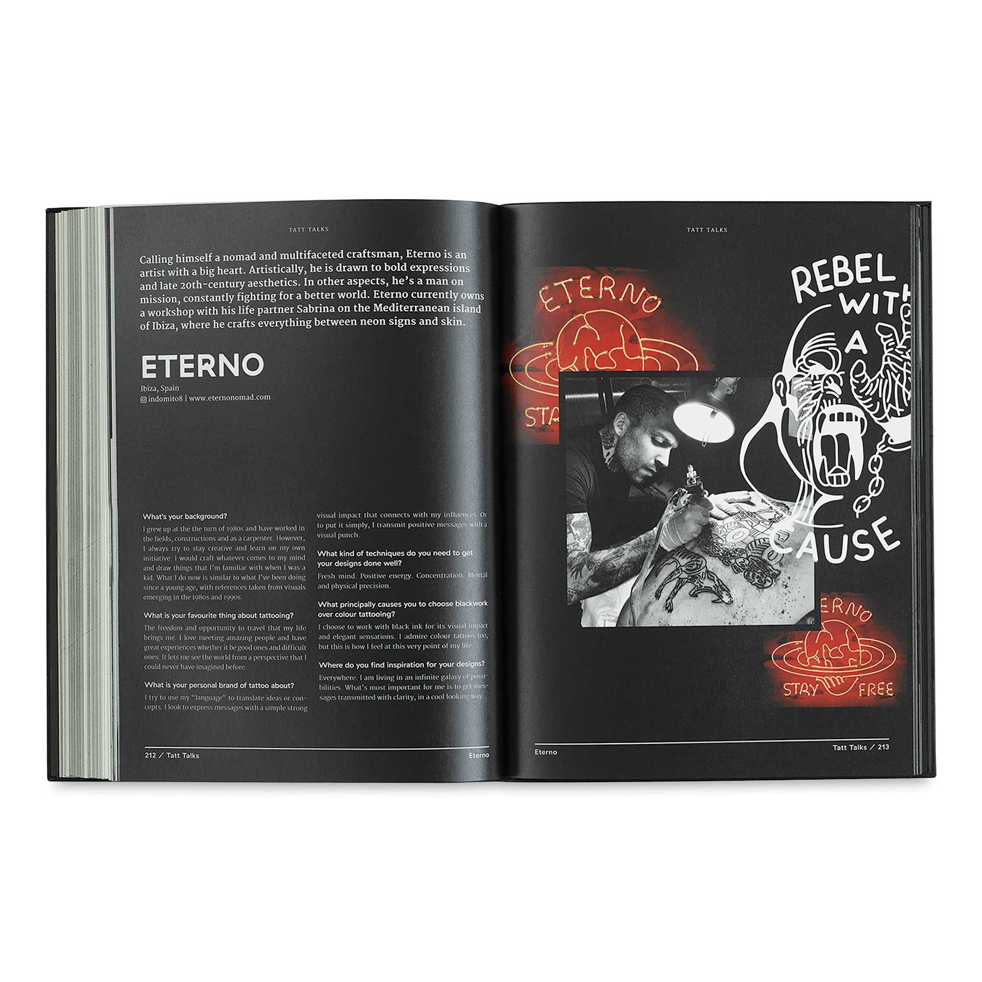 Ink: The Art of Tattoo, interview page