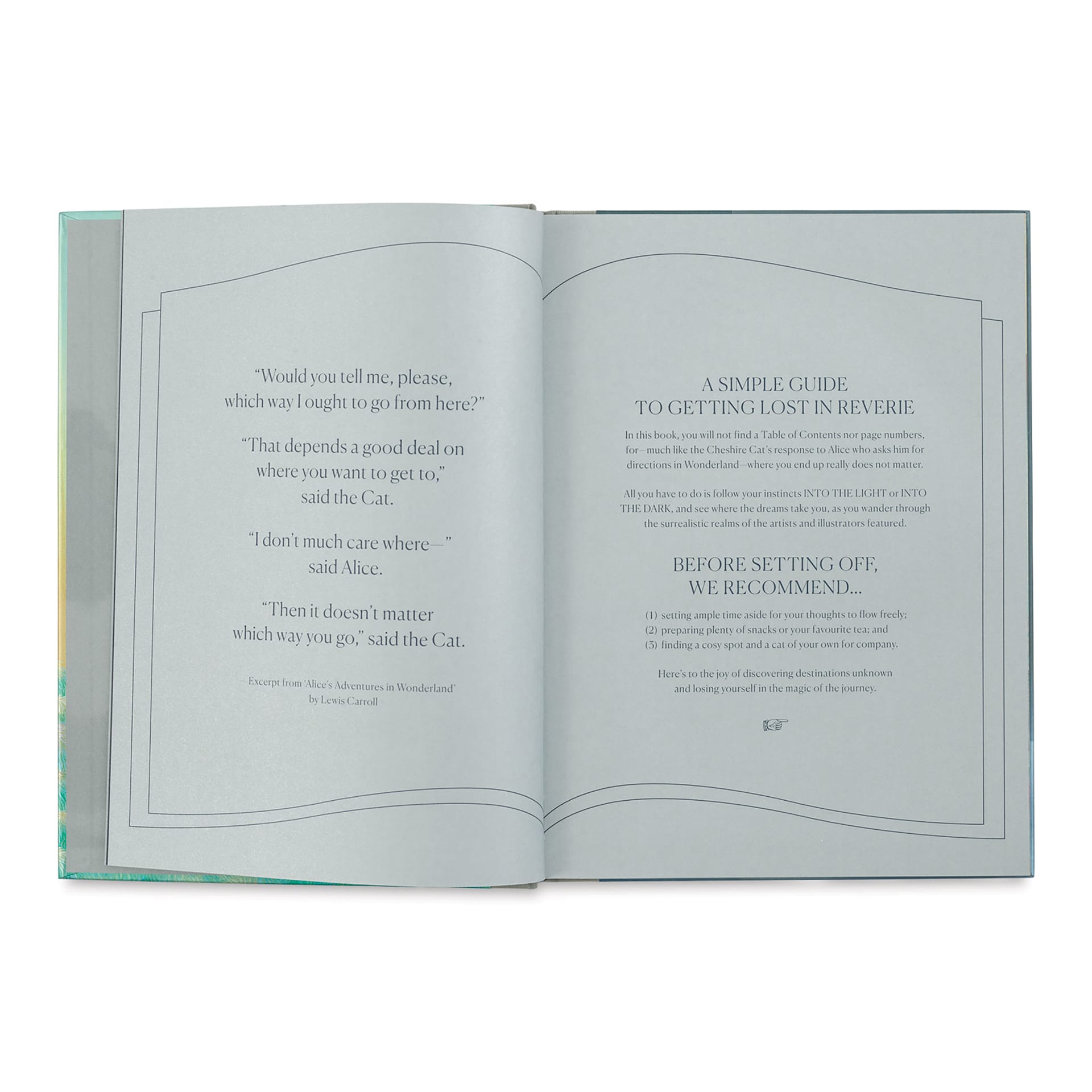 Lost in Reverie, book introduction pages