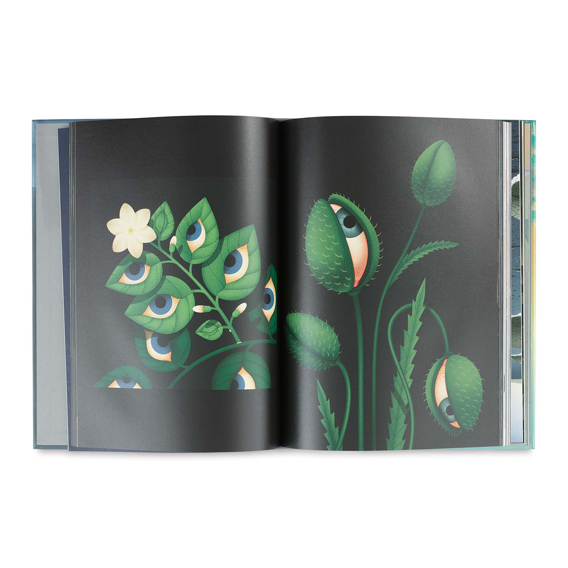 Lost in Reverie, plants with eyes artwork