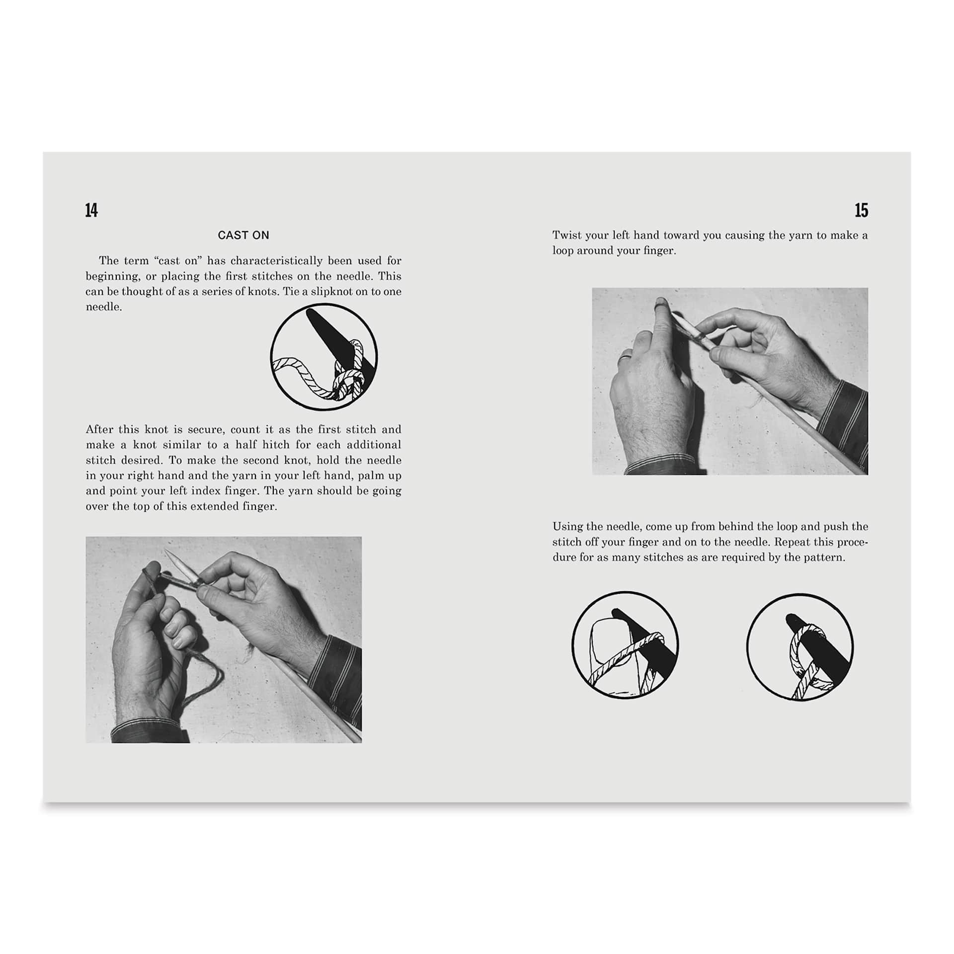 The Manly Art of Knitting, instruction page