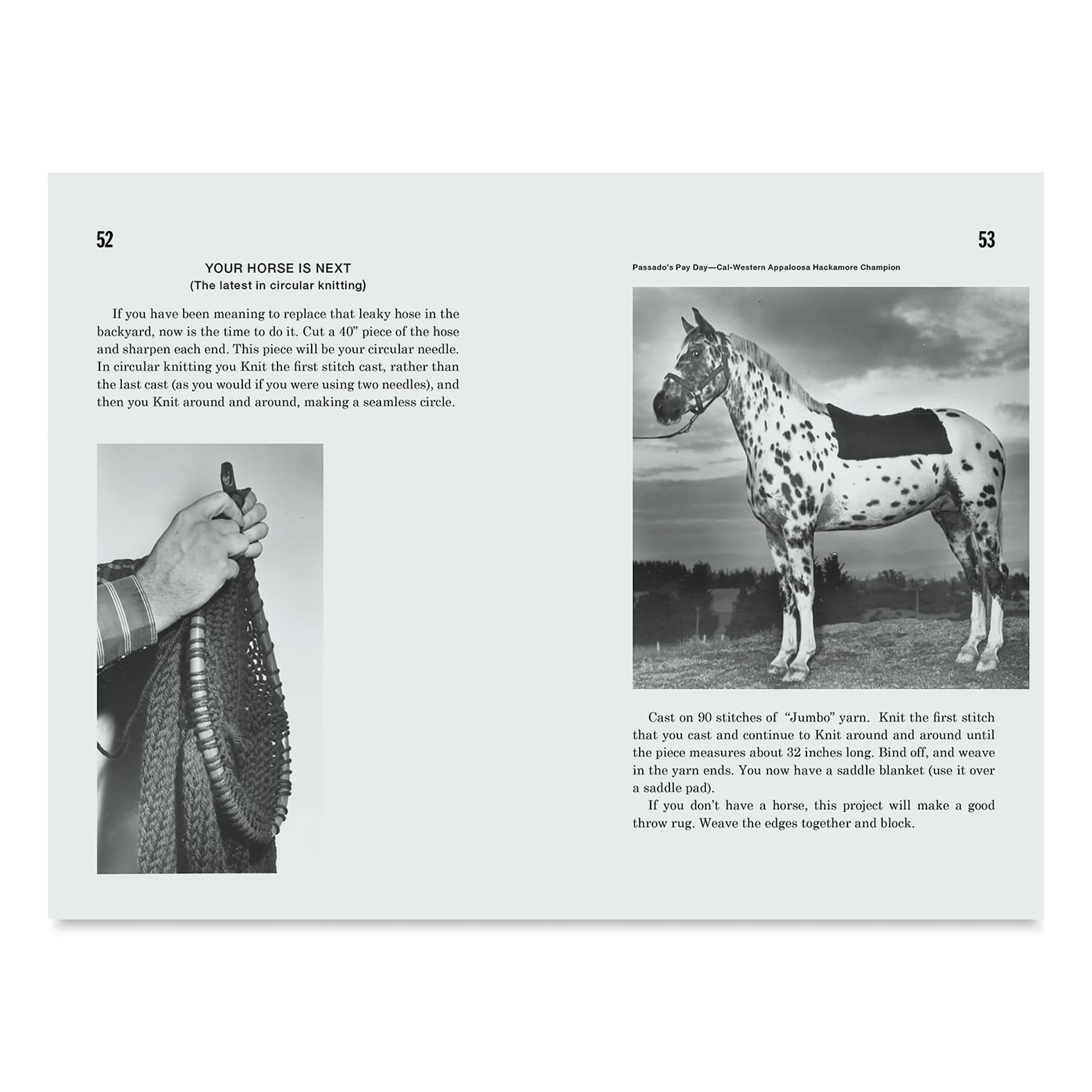 The Manly Art of Knitting, book page