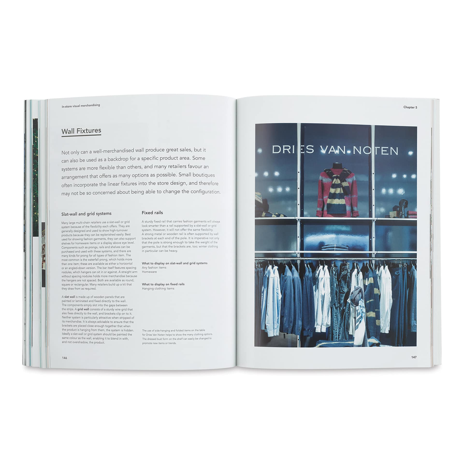 Visual Merchandising, wall fixutres page