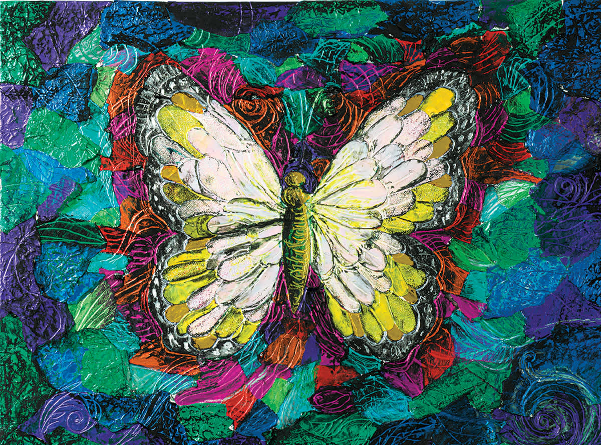 Foil-and-Oil-Paper-Collage