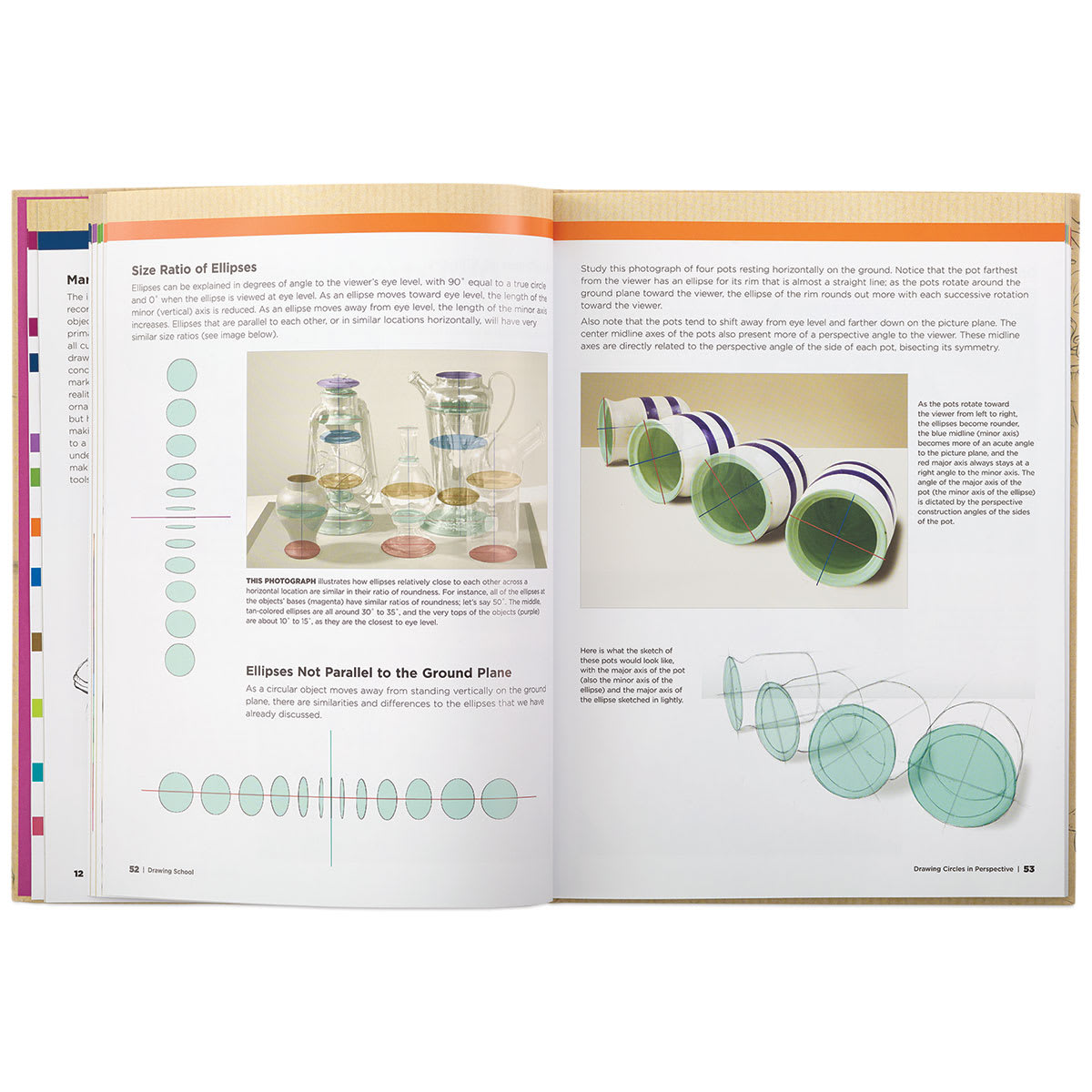 Drawing School: Fundamentals for the Beginner - Spread on Ratio of Ellipses