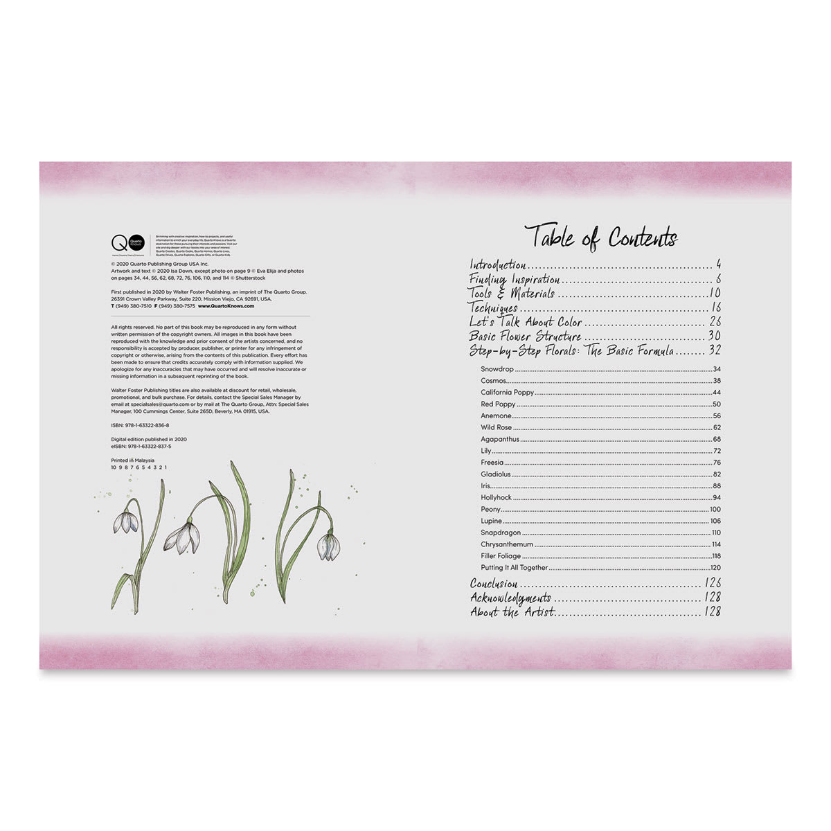 Illustration Studio: Inking Florals, Contents