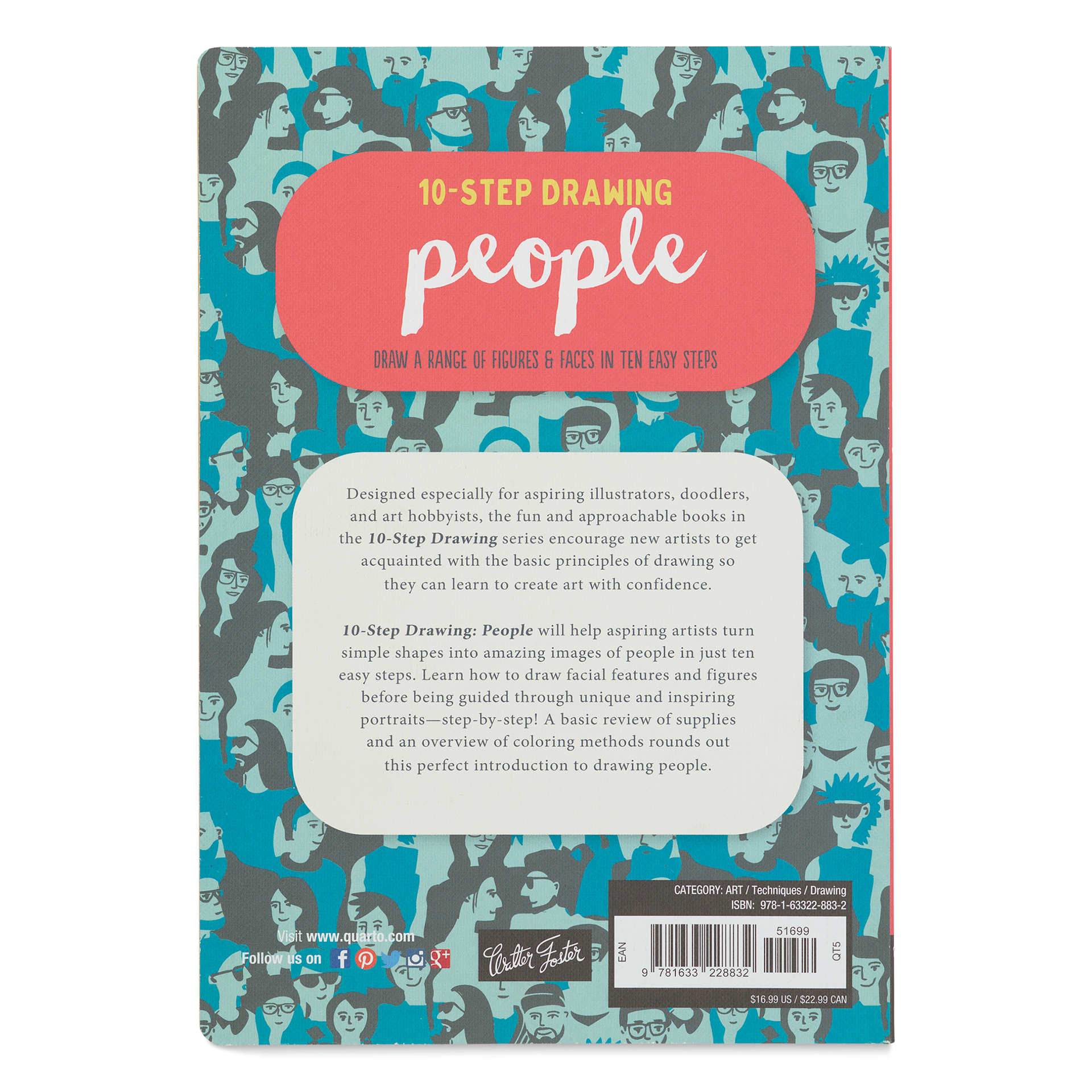 Walter Foster Ten-Step Drawing Book - People, back cover