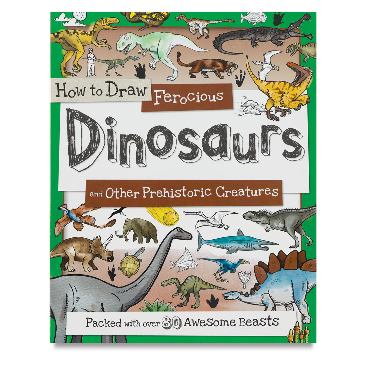 How to Draw Series - Front Cover of book How to Draw Dinosaurs