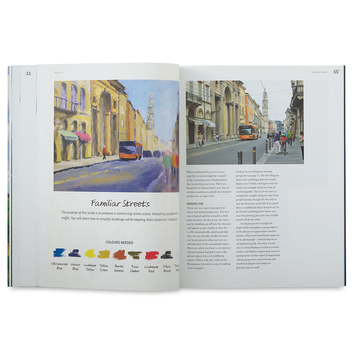 Acrylics: Techniques and Tutorials for the Complete Beginner - Familiar Streets
