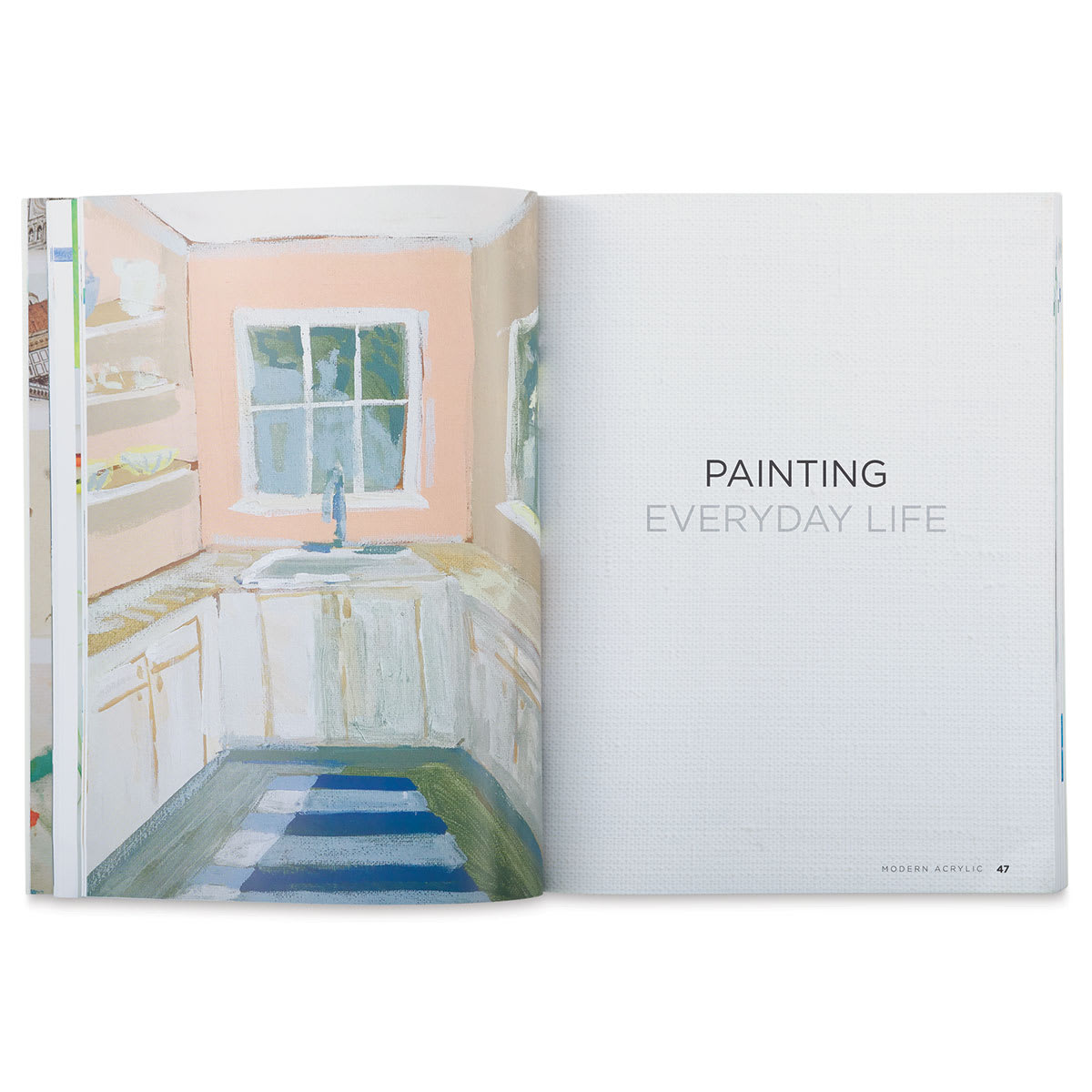 Modern Acrylic - Inside spread starting chapter titled Painting Every Day