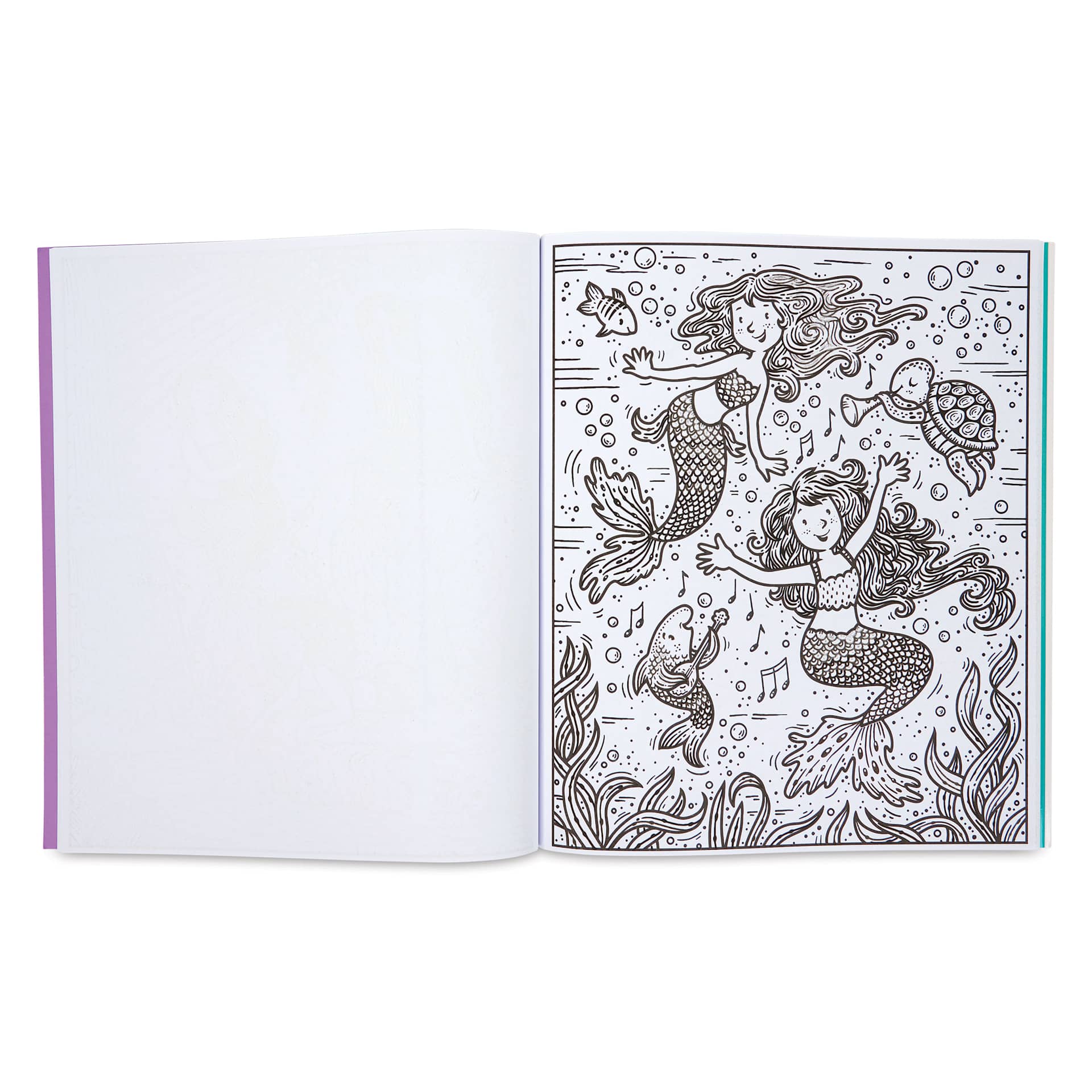 Usborne Magic Painting Book - Mermaids, mermaids and turtle together
