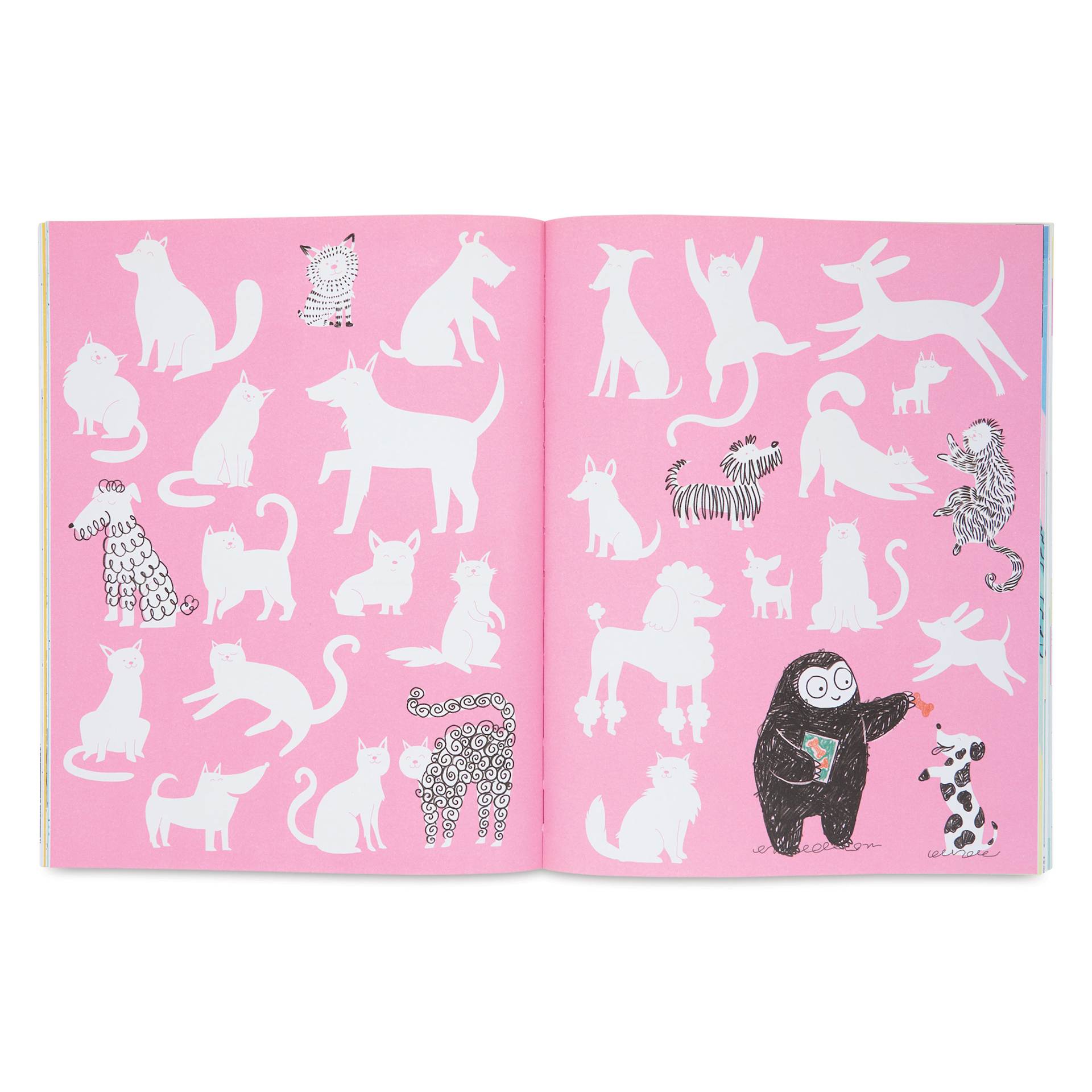 Usborne Unworry Doodle Book, cats and dogs