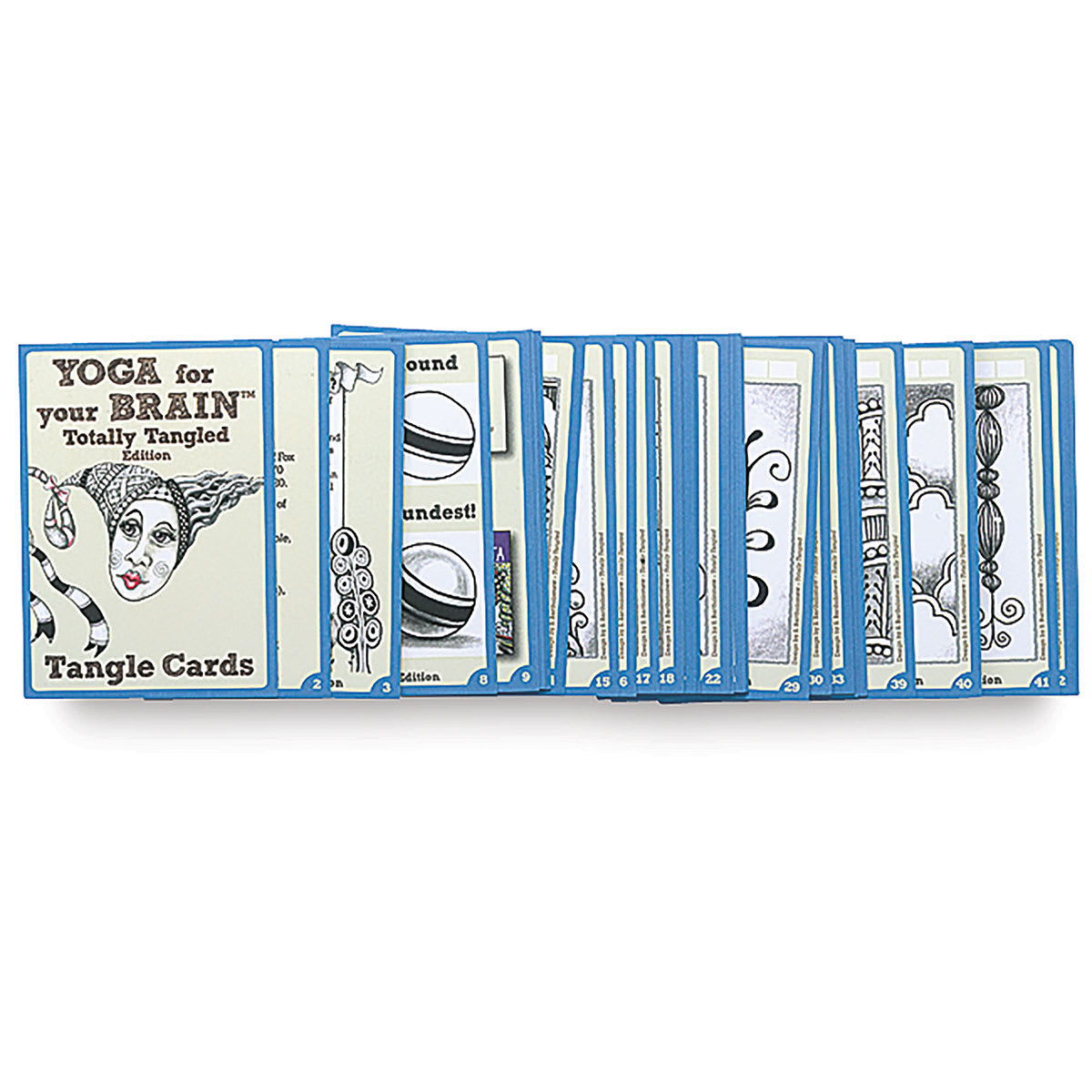 Yoga for your Brain Tangle Cards - Loose spread of individual Cards
