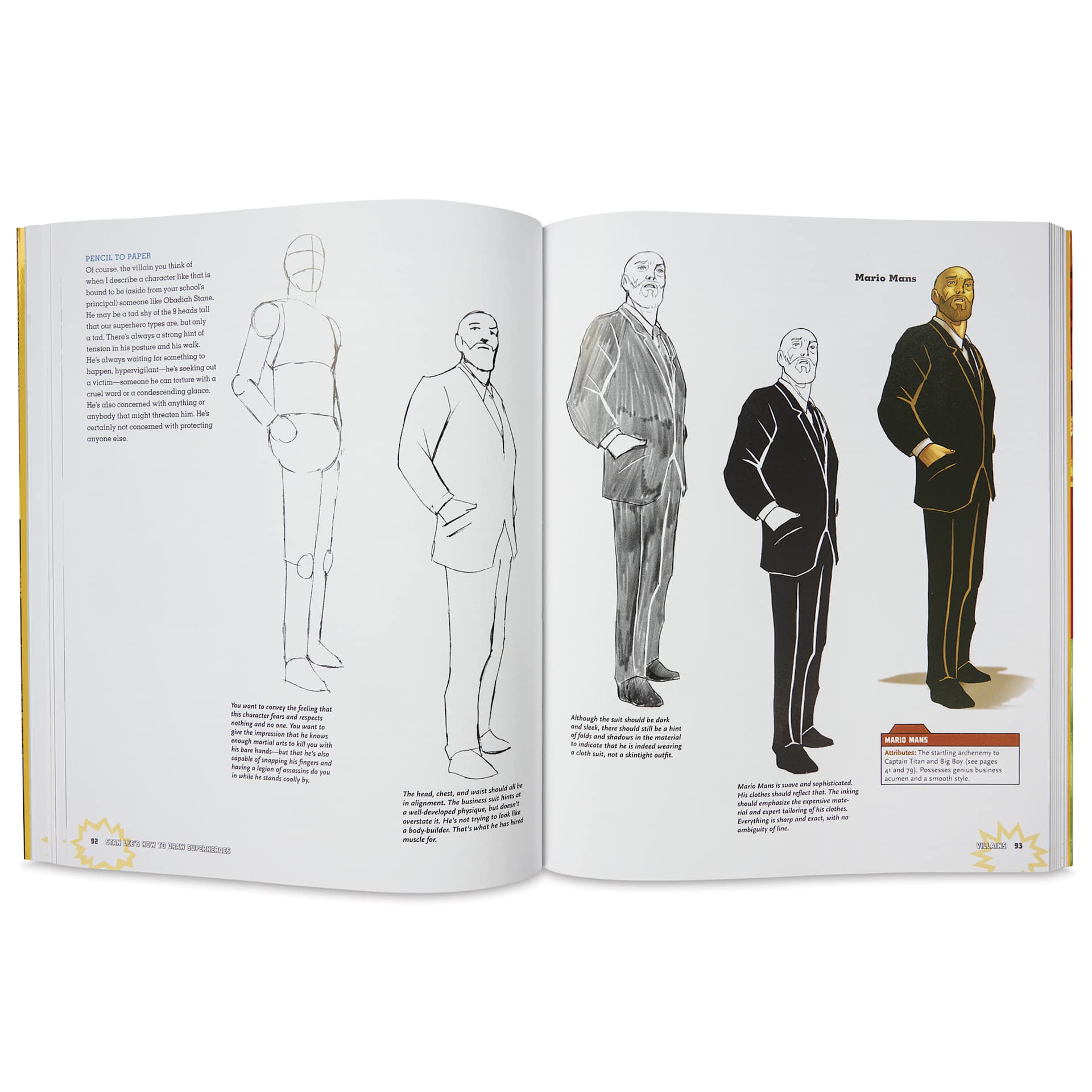 Stan Lee’s How to Draw Superheroes, Mario Mans