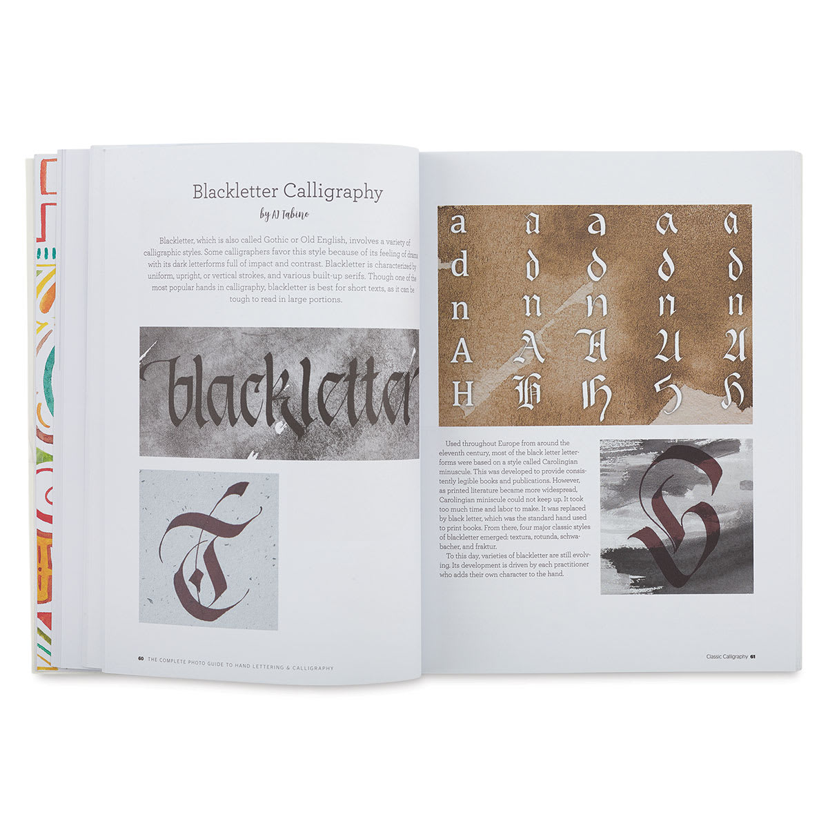 The Complete Photo Guide to Hand Lettering and Calligraphy - Spread on Gothic Calligraphy
