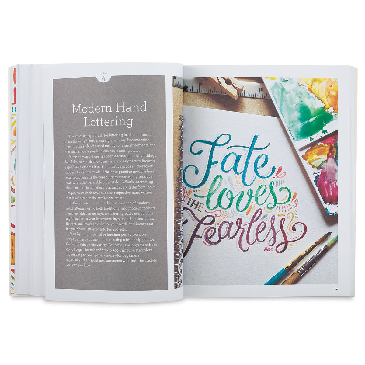 The Complete Photo Guide to Hand Lettering and Calligraphy - Spread on Modern Lettering
