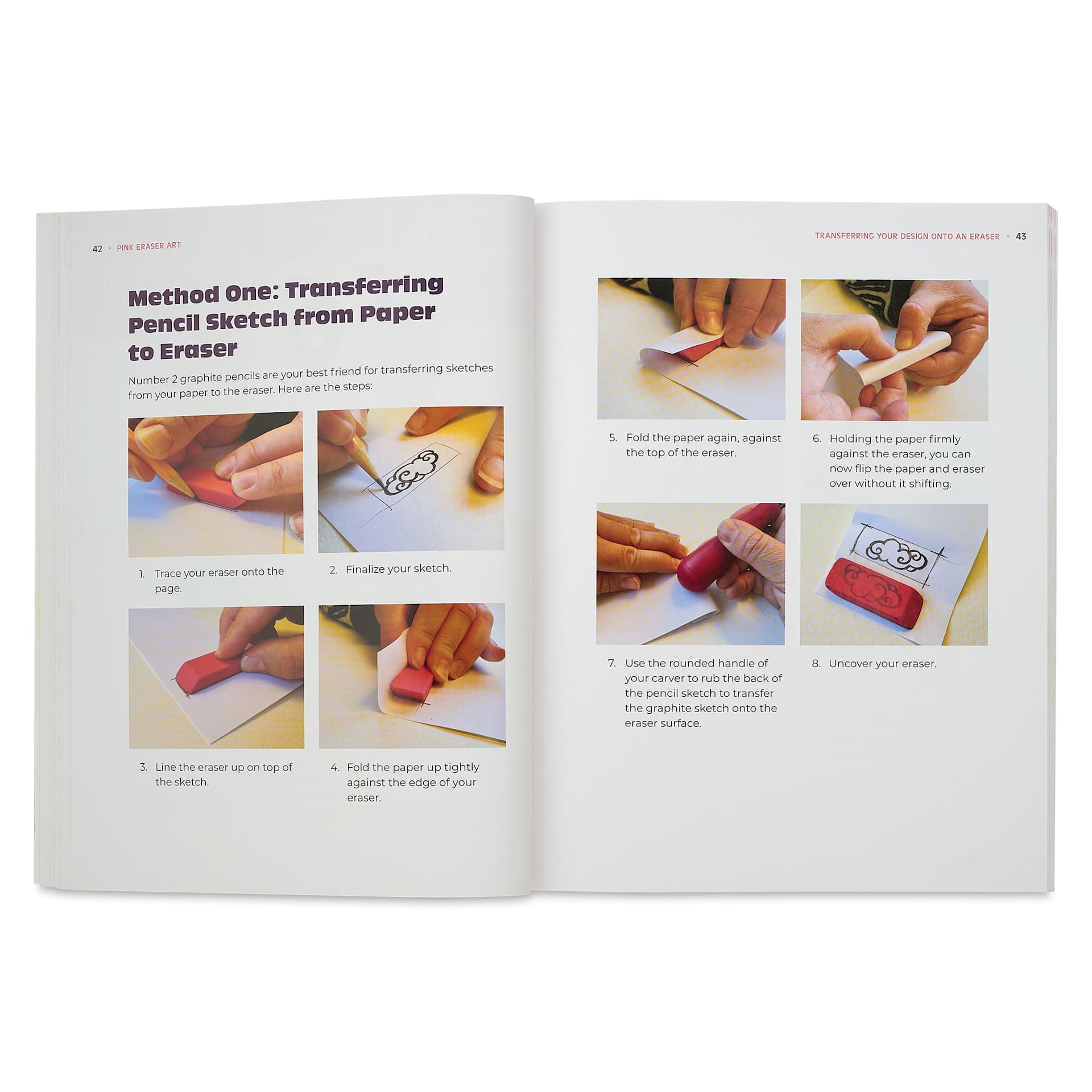 Pink Eraser Art: The Ultimate Guide to Carving Incredible Eraser Stamps, method one