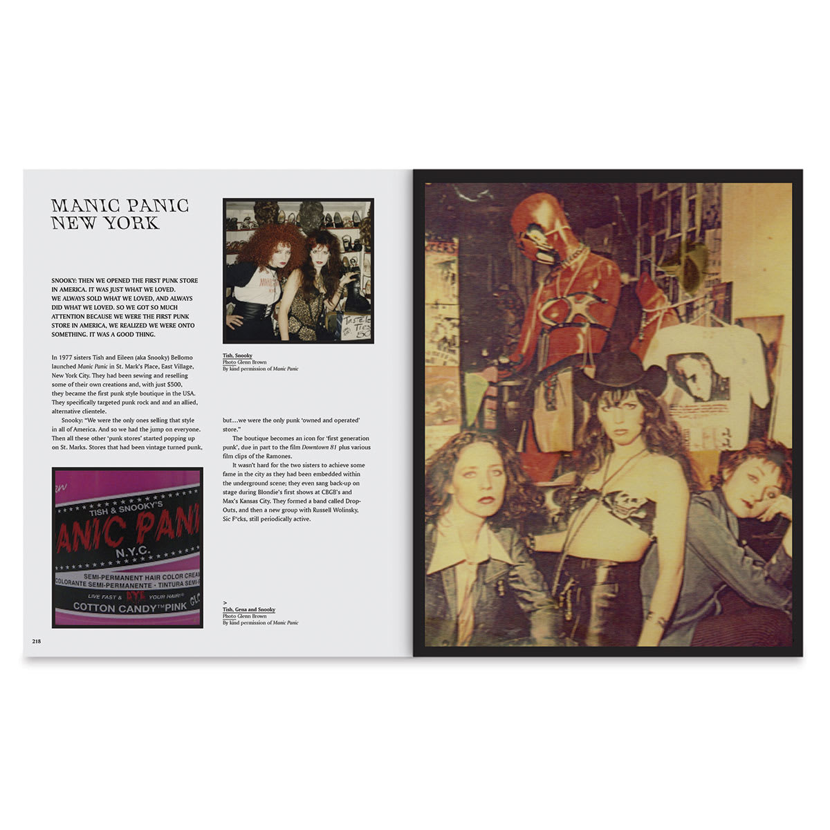 Punkouture - Spread about Manic Panic store in New York City