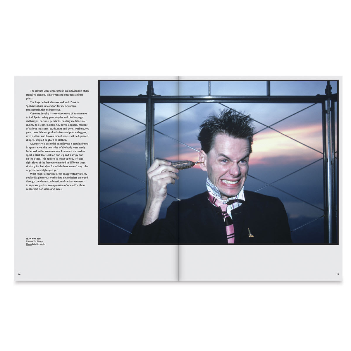 Punkouture - Spread showing Punk person acting silly