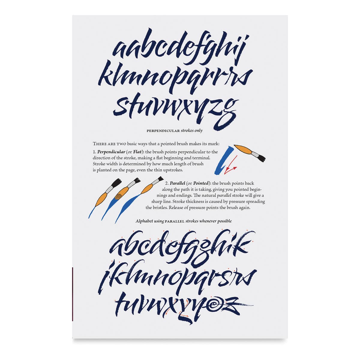 Speedball Textbook 25th Edition, Alphabet Brush Lettering