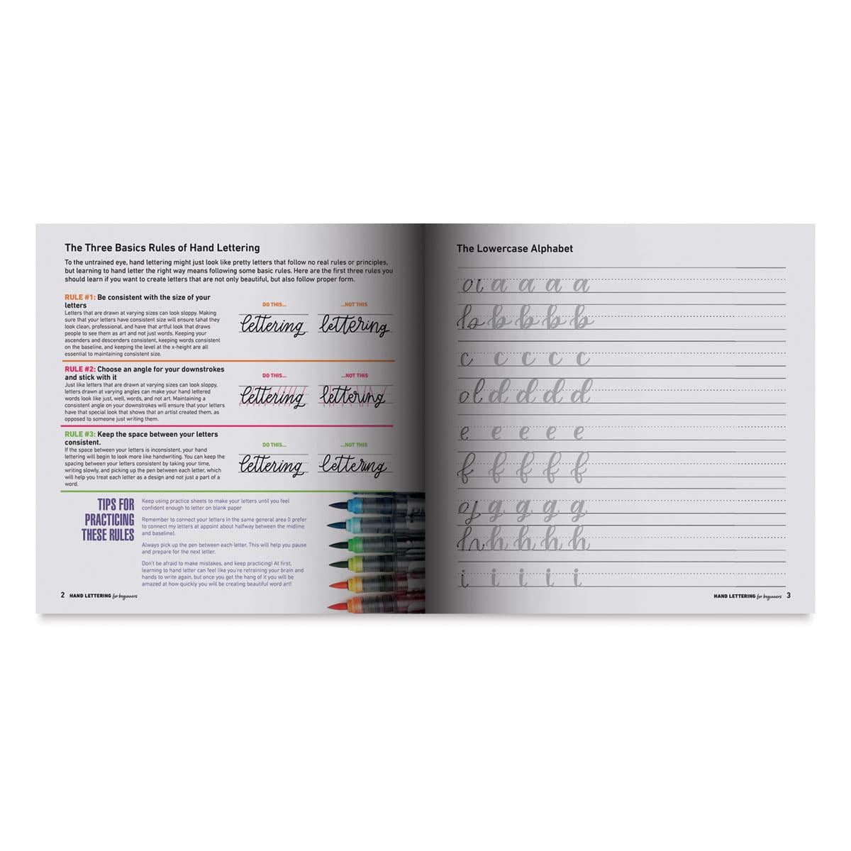 Hand Lettering For Beginners (instruction page)