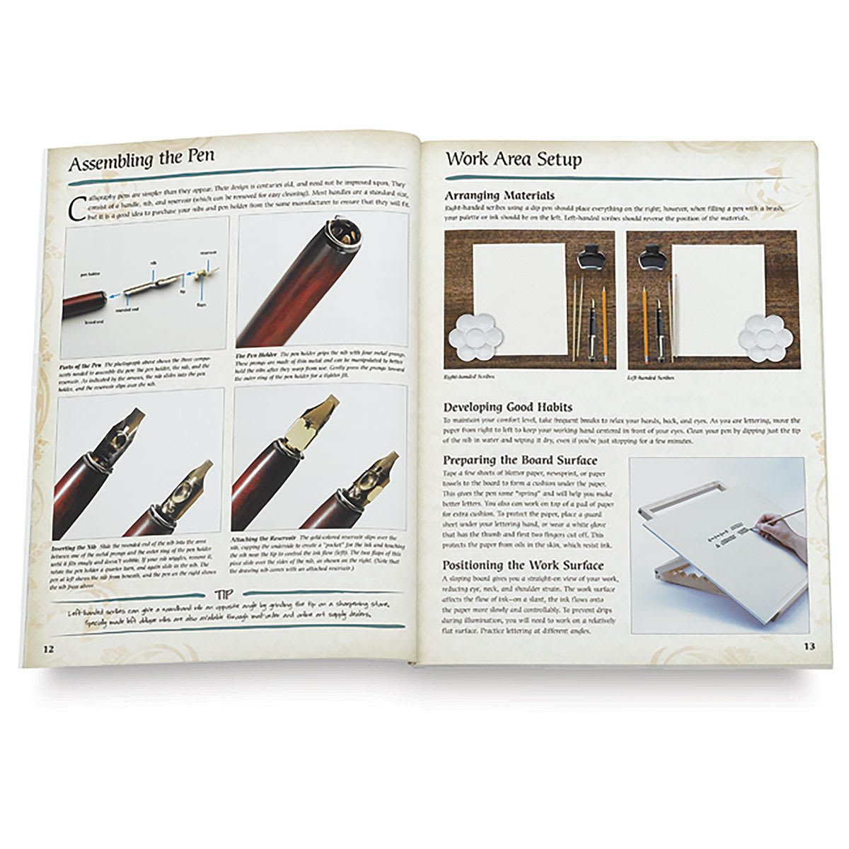 The Art of Calligraphy & Lettering (page example,getting started)
