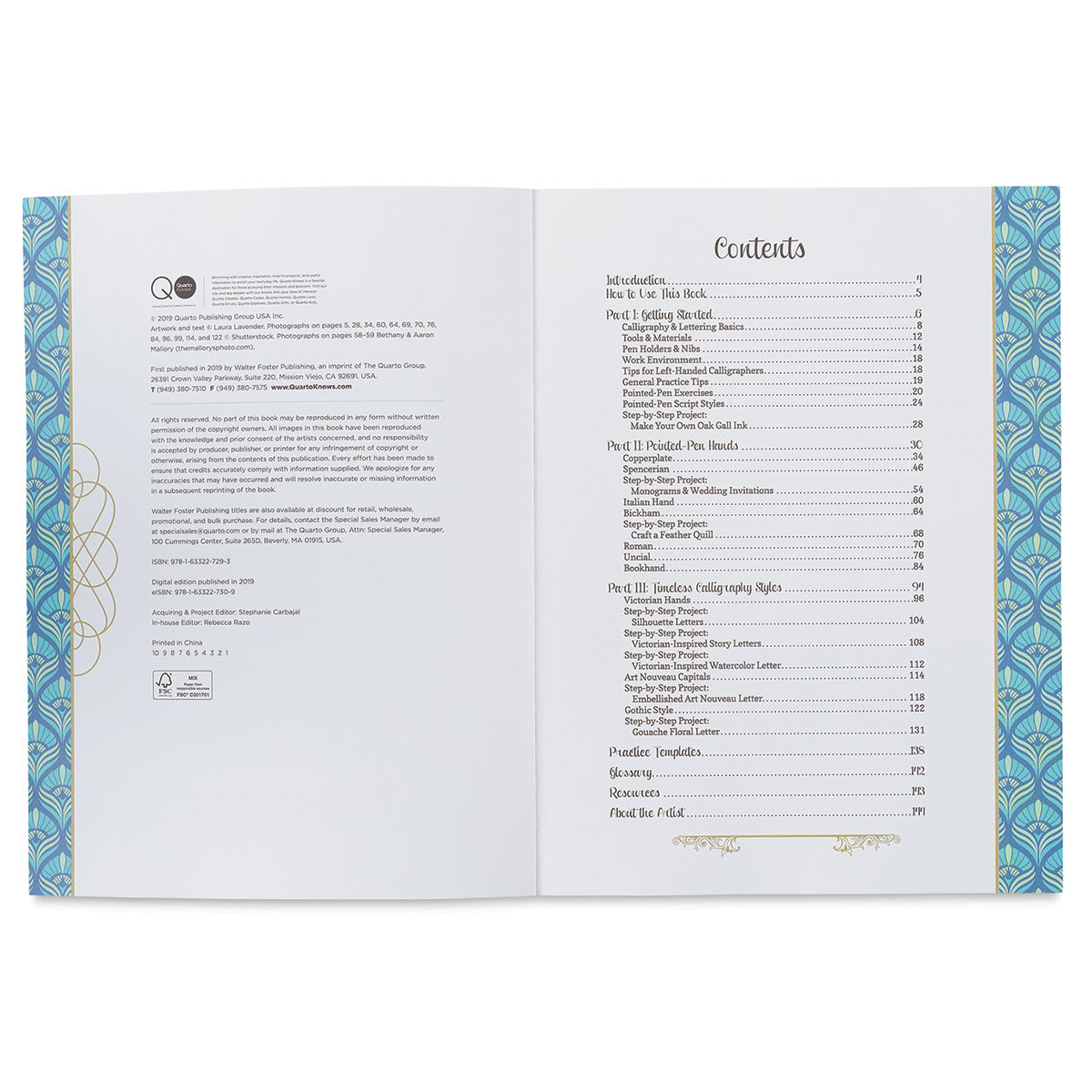 Creative Lettering and Beyond: Timeless Calligraphy - Table of Contents

