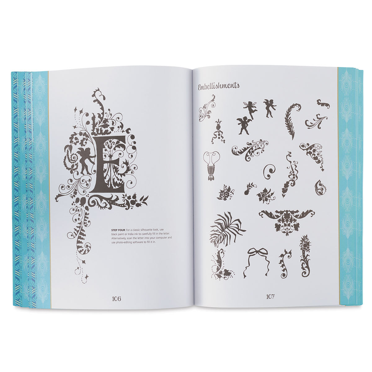 Creative Lettering and Beyond: Timeless Calligraphy - Spread on embellishment
