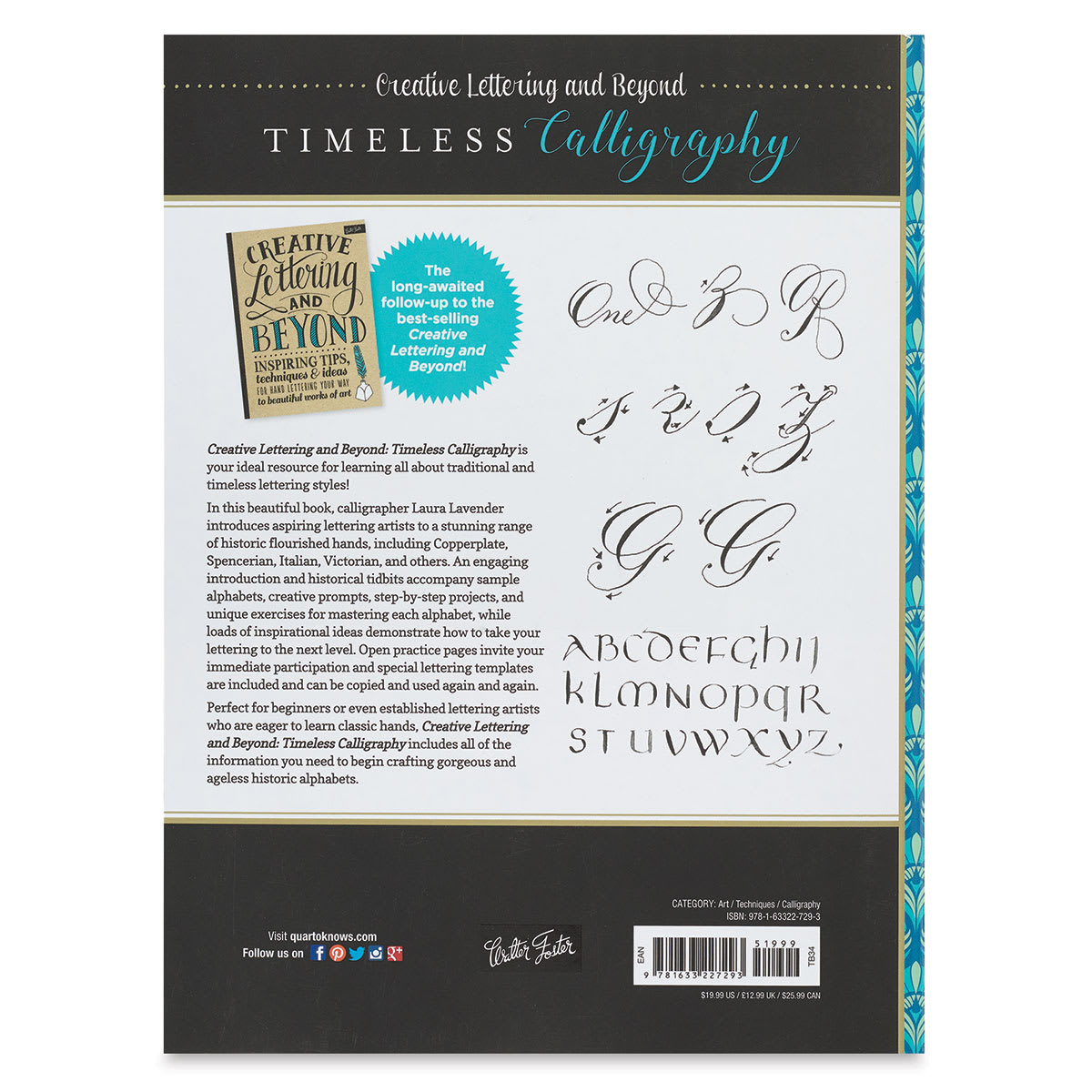 Creative Lettering and Beyond: Timeless Calligraphy - Back cover of Book

