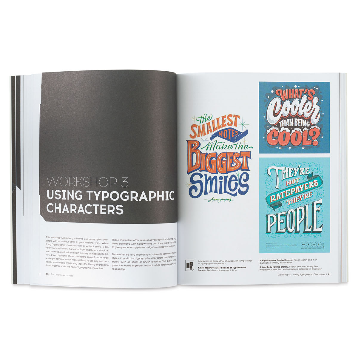 The Lettering Workshops - Spread on Typographic Lettering
