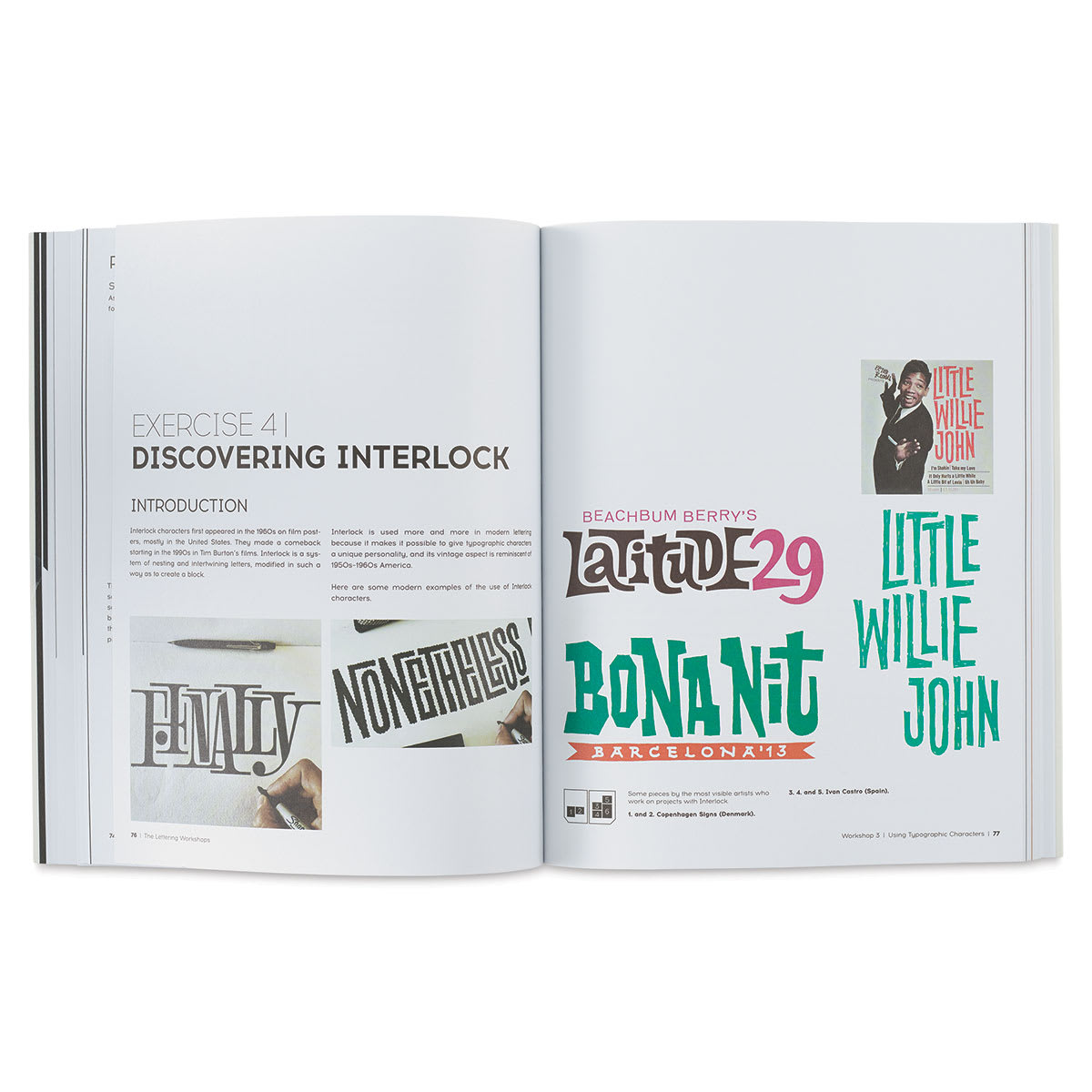 The Lettering Workshops - Spread on Interlocking Characters
