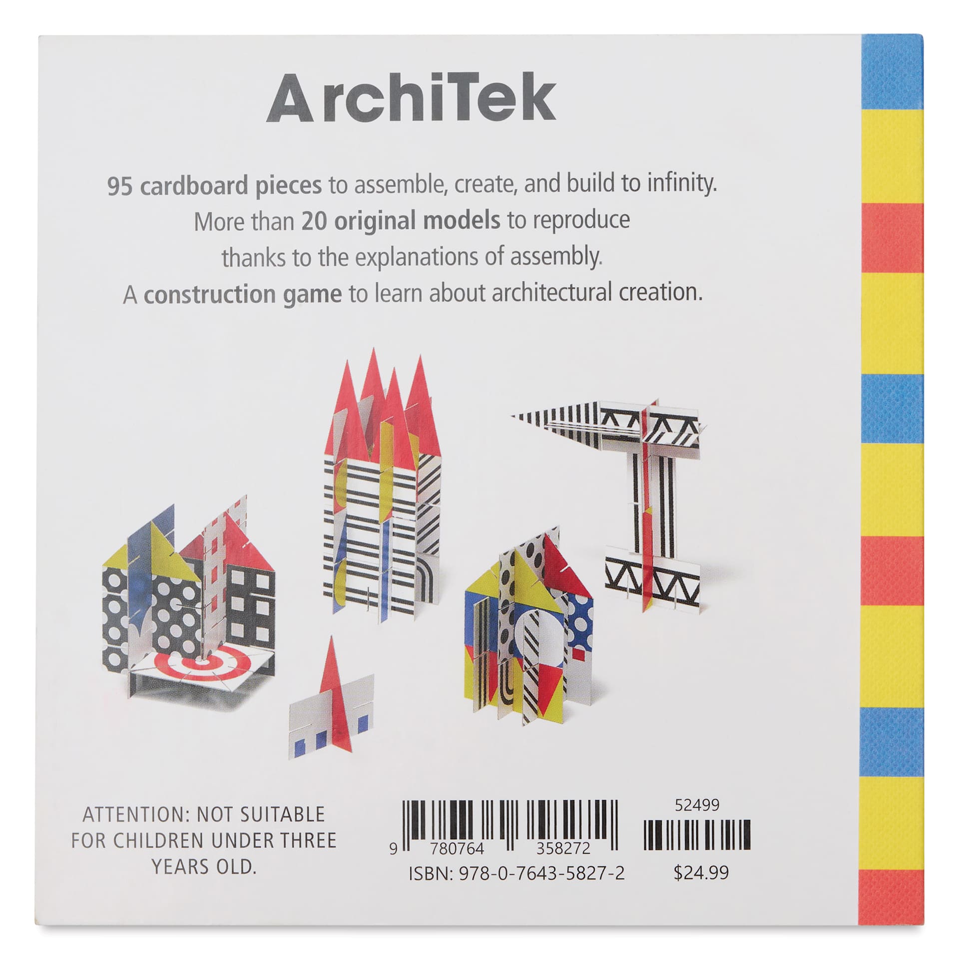 ArchiTek - 5" x 5", 128 Pages, back of package