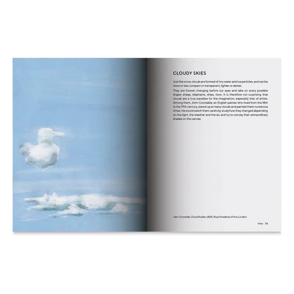 White: Exploring Color in Art (Cloudy Skies page)