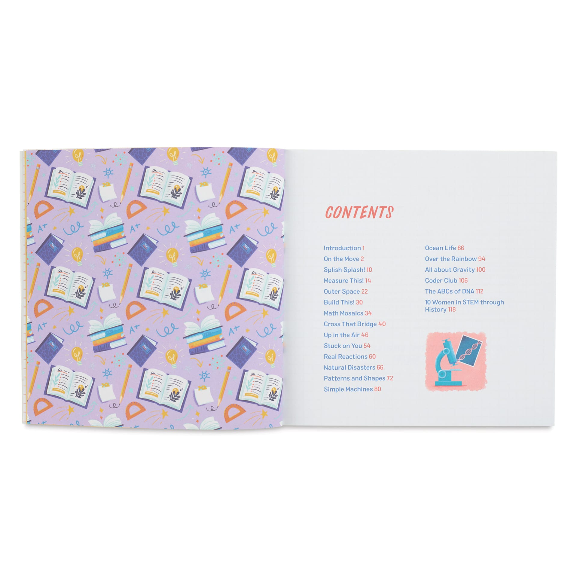 Adventure Girls! STEM Crafts, table of contents