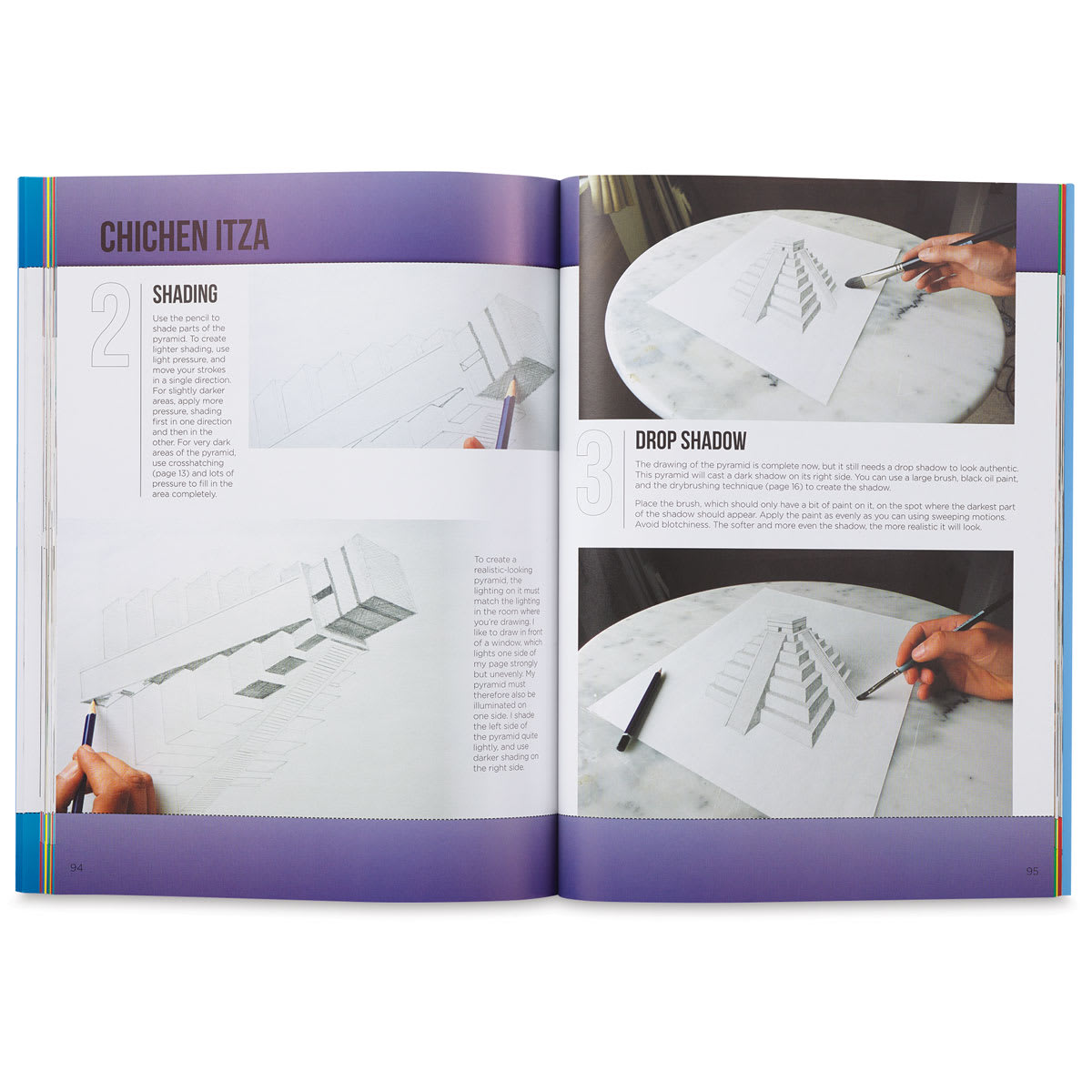 The Art of 3D Drawing - Spread on Drawing Chichen Itza
