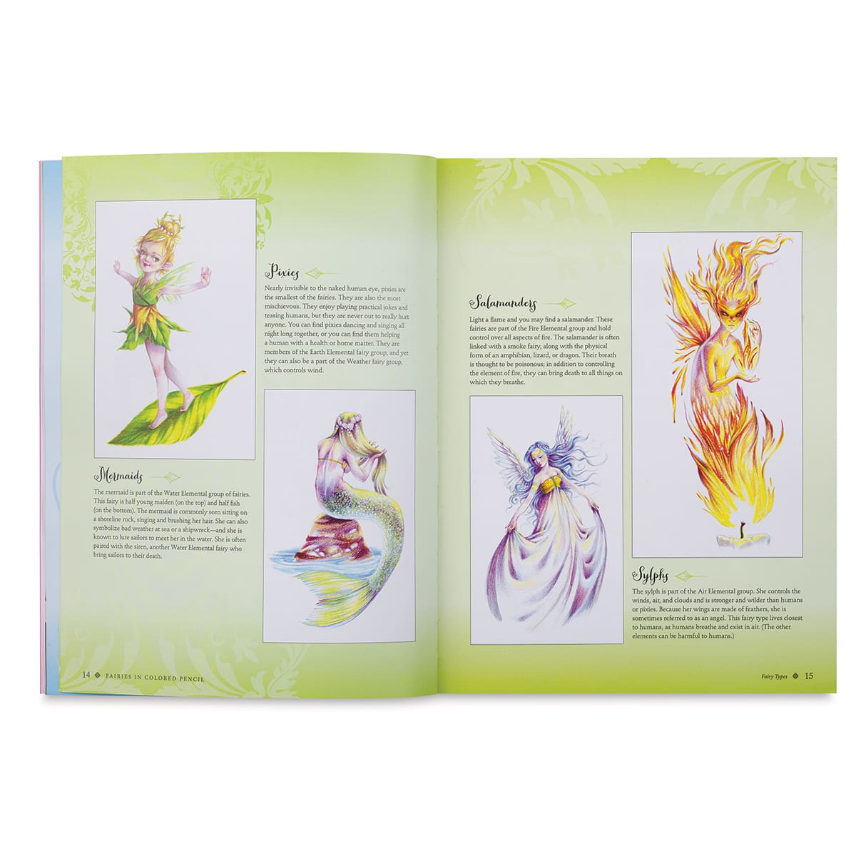 Fairies in Colored Pencil