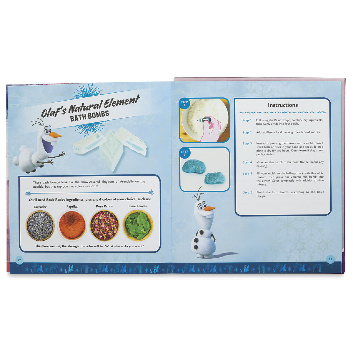 Frozen 2 Make Your Own Bath Bombs