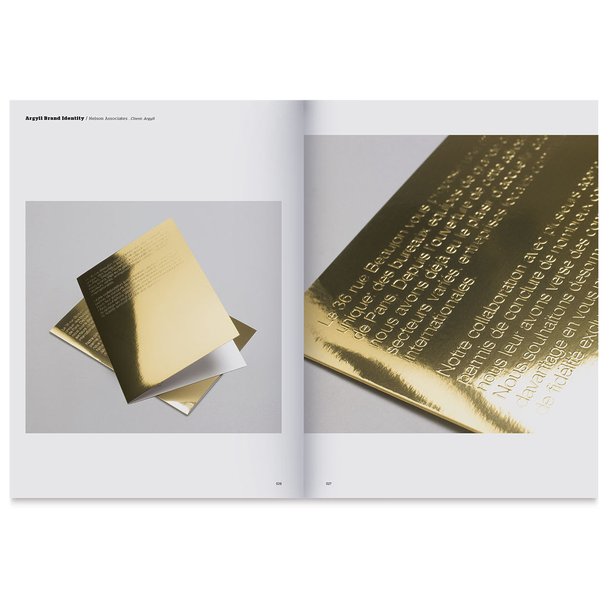 Palette Mini Series: Gold & Silver - inside pages showing a finished project