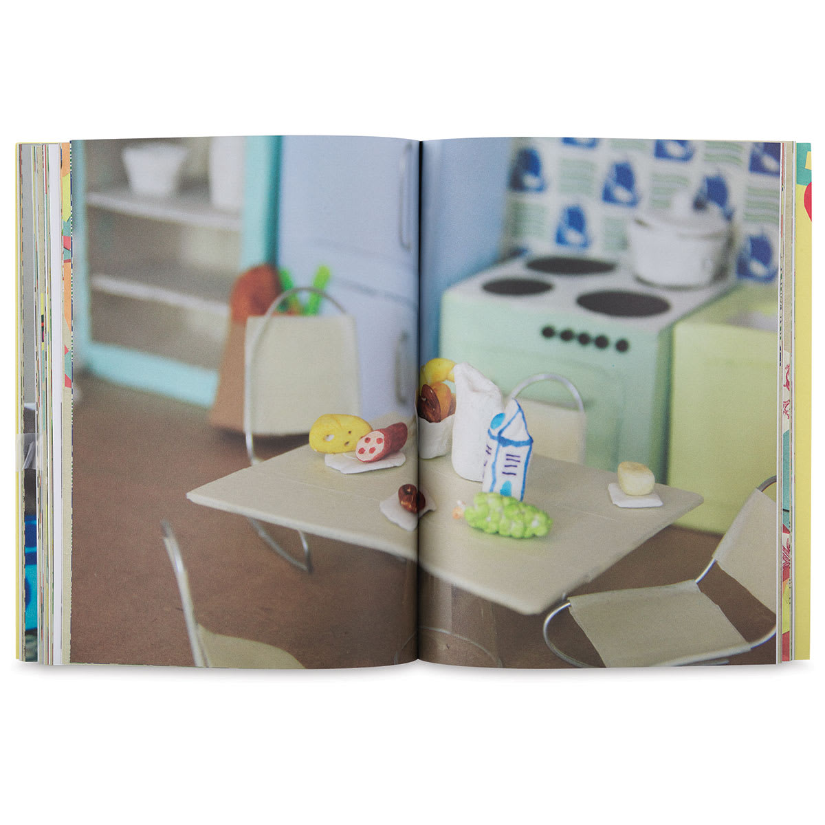 D.I.Y. Dollhouse - Spread showing crafted Kitchen