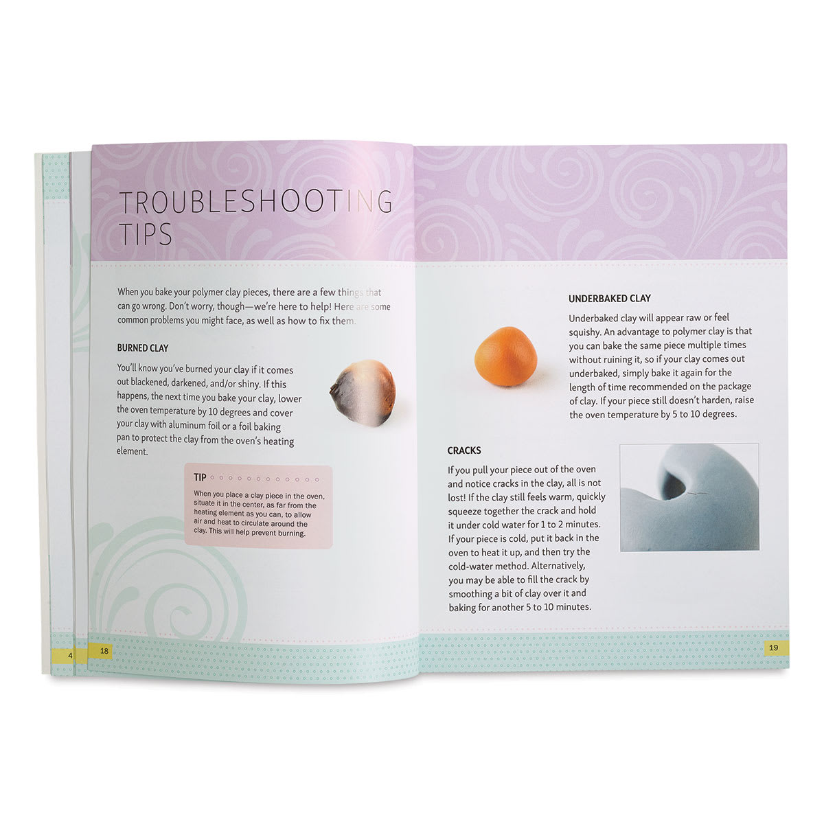 Polymer Clay for Beginners - Spread troubleshooting potential problems
