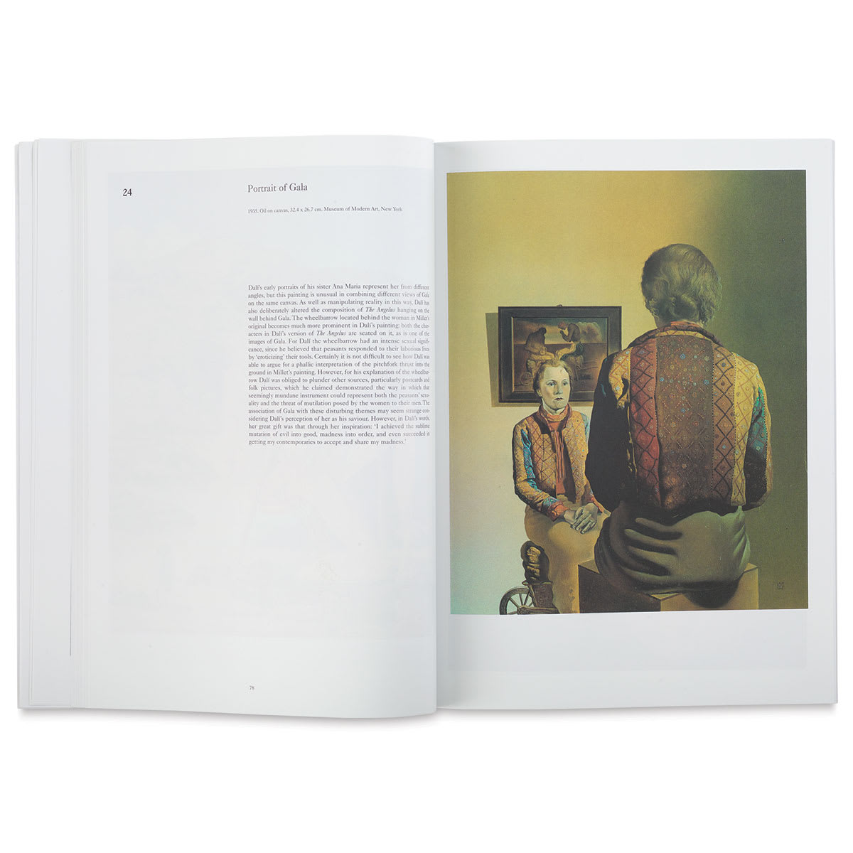 The Colour Library: Dali - pages 78-79 showing copy and artwork
